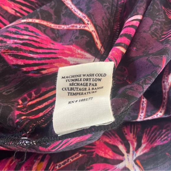 New! Ulla Johnson Caprice black pink printed dress 22732 - Picture 9 of 10